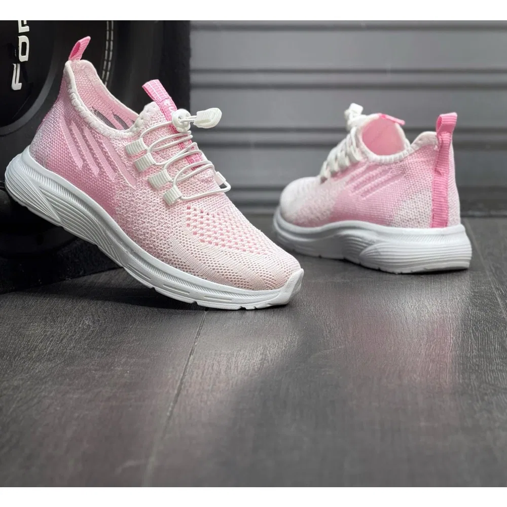 Детские спортивные кроссовки с ортопедической мягкой подошвой, Pink Lilac White Tutinom