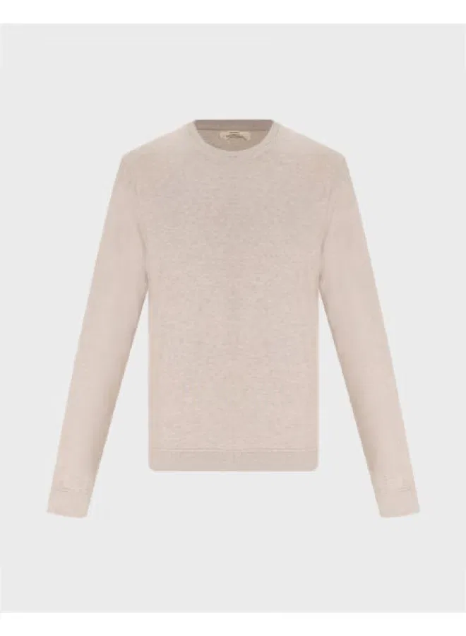 Свитшот с круглым вырезом Zara, овсяный