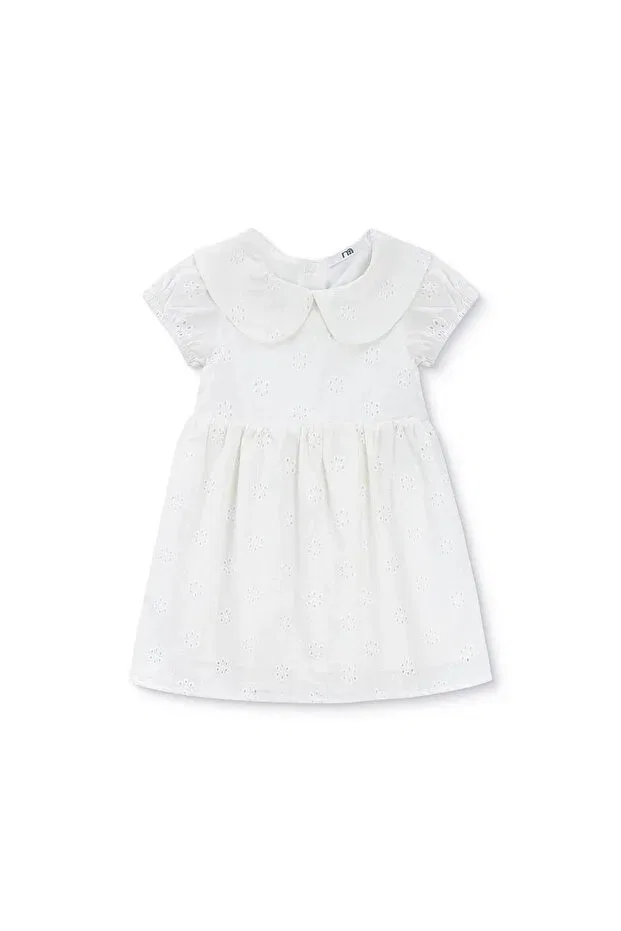 Детское платье для девочек с принтом Mothercare, Ecru