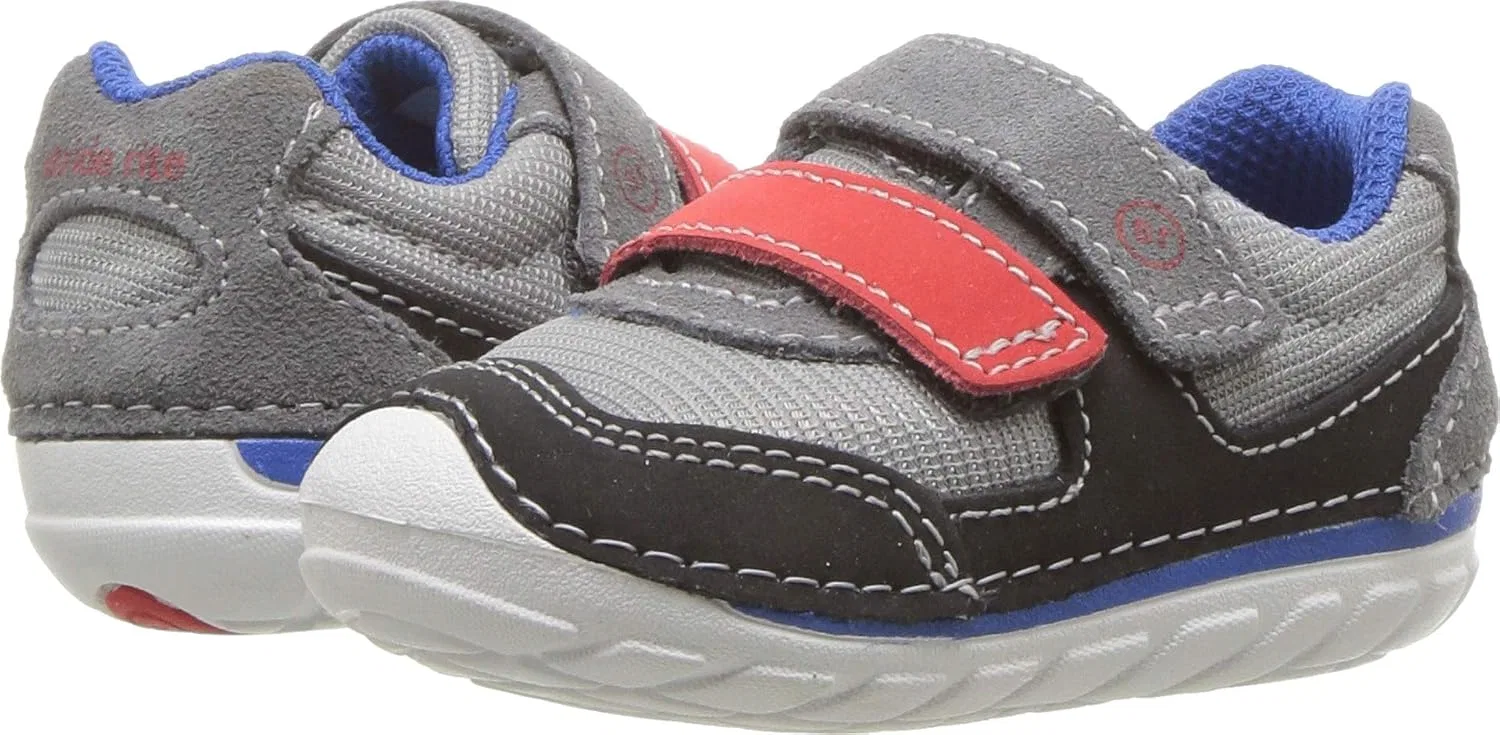 Детские кроссовки для мальчиков с сеткой Mason Stride Rite, Grey/Black — фото 2