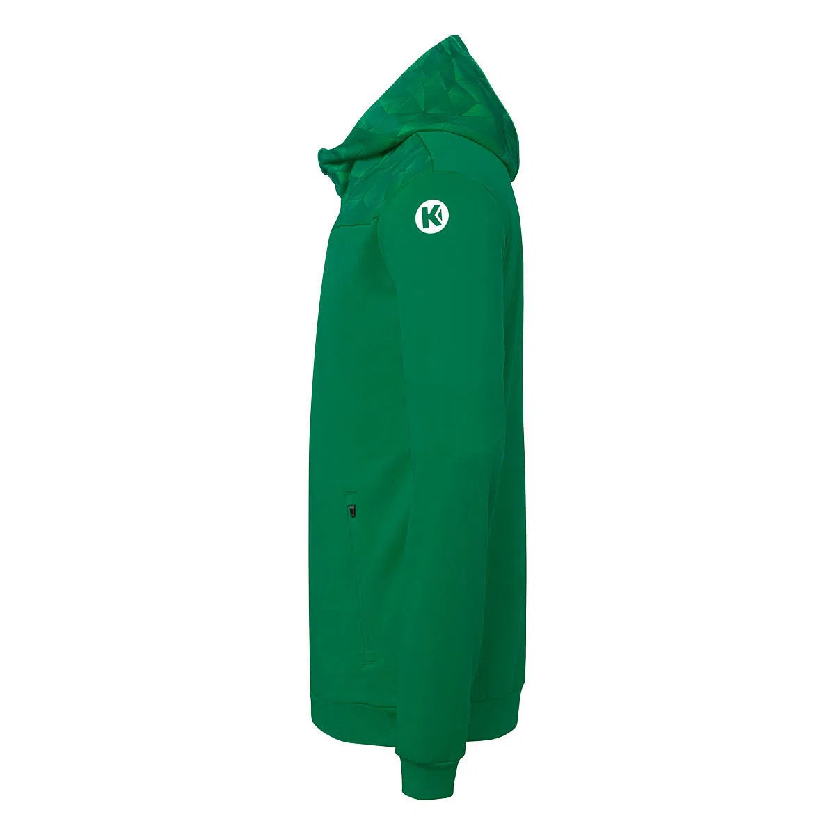 Детская тренировочная куртка с капюшоном Athletics 29 Kempa, Dark Green Schwarz — фото 2