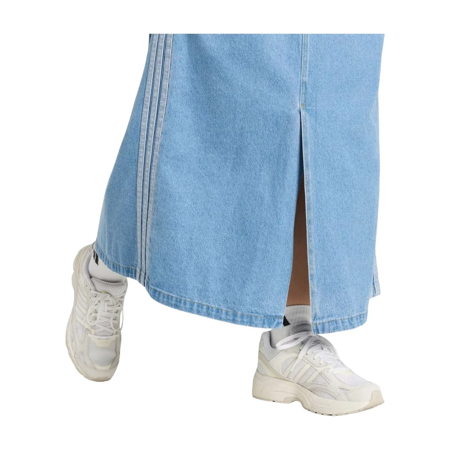 Женская юбка Stadium Washed Denim Loose Fit Skirt Asia Sizing 'Crystal Sky' adidas, Crystal Sky — фото 4