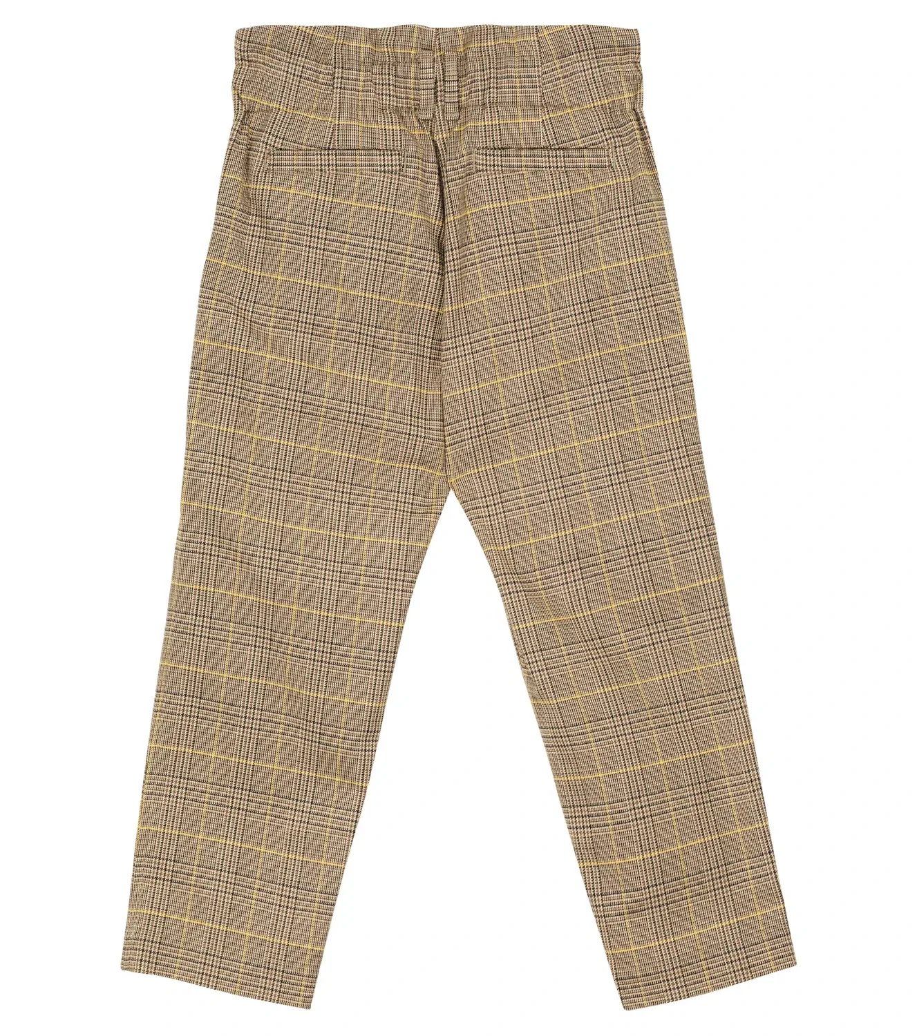 Брюки в клетку Brunello Cucinelli Kids, коричневый — фото 4