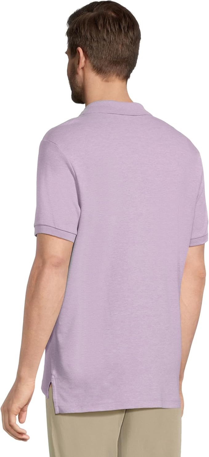 Поло U.S. Polo Assn. Solid Short Sleeve Interlock, опалово-фиолетовый вереск — фото 3