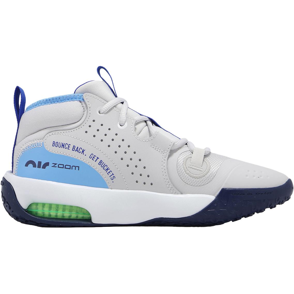 Nike Детские баскетбольные кроссовки Air Zoom Crossover 2 Breathable And Resilient Mid top Gray Blue — фото 3