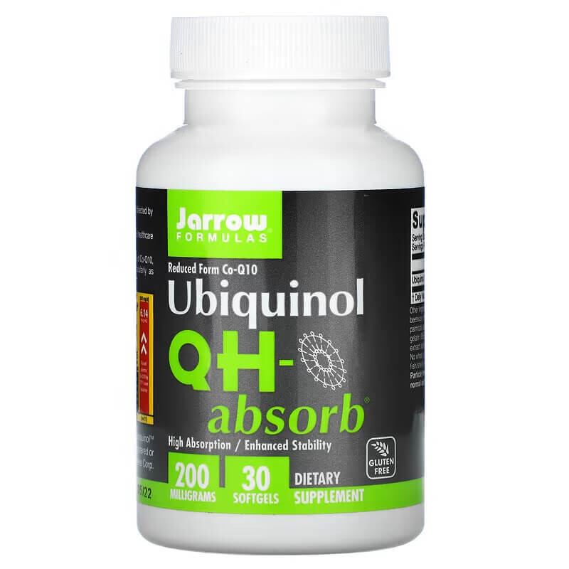 

Убихинол QH-Absorb Jarrow Formulas 200 мг, 30 таблеток