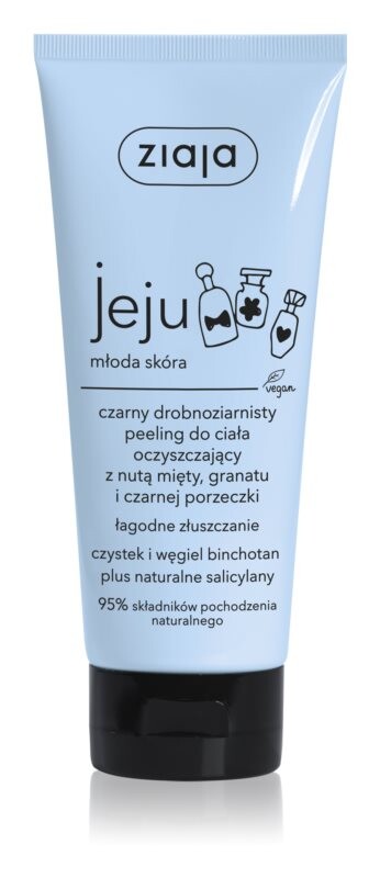 

Черный мелкозернистый скраб для тела Ziaja Jeju Niebieska