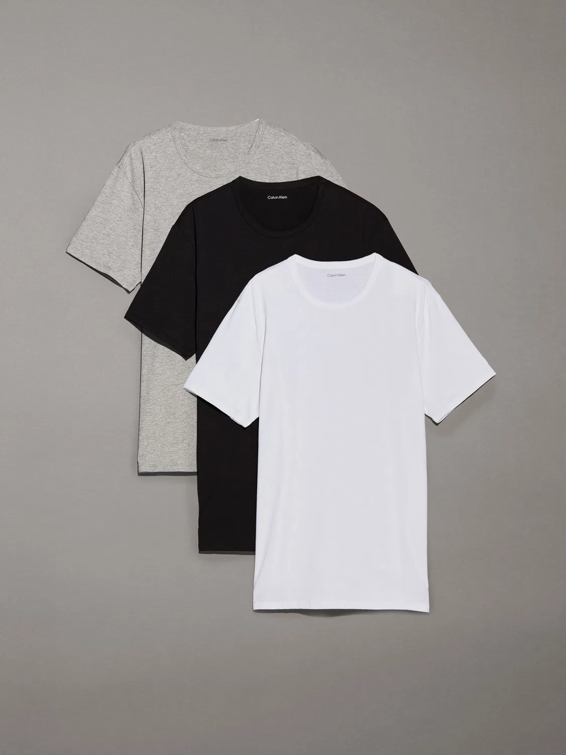 Футболка Calvin Klein, 3 шт, черный/белый/серый