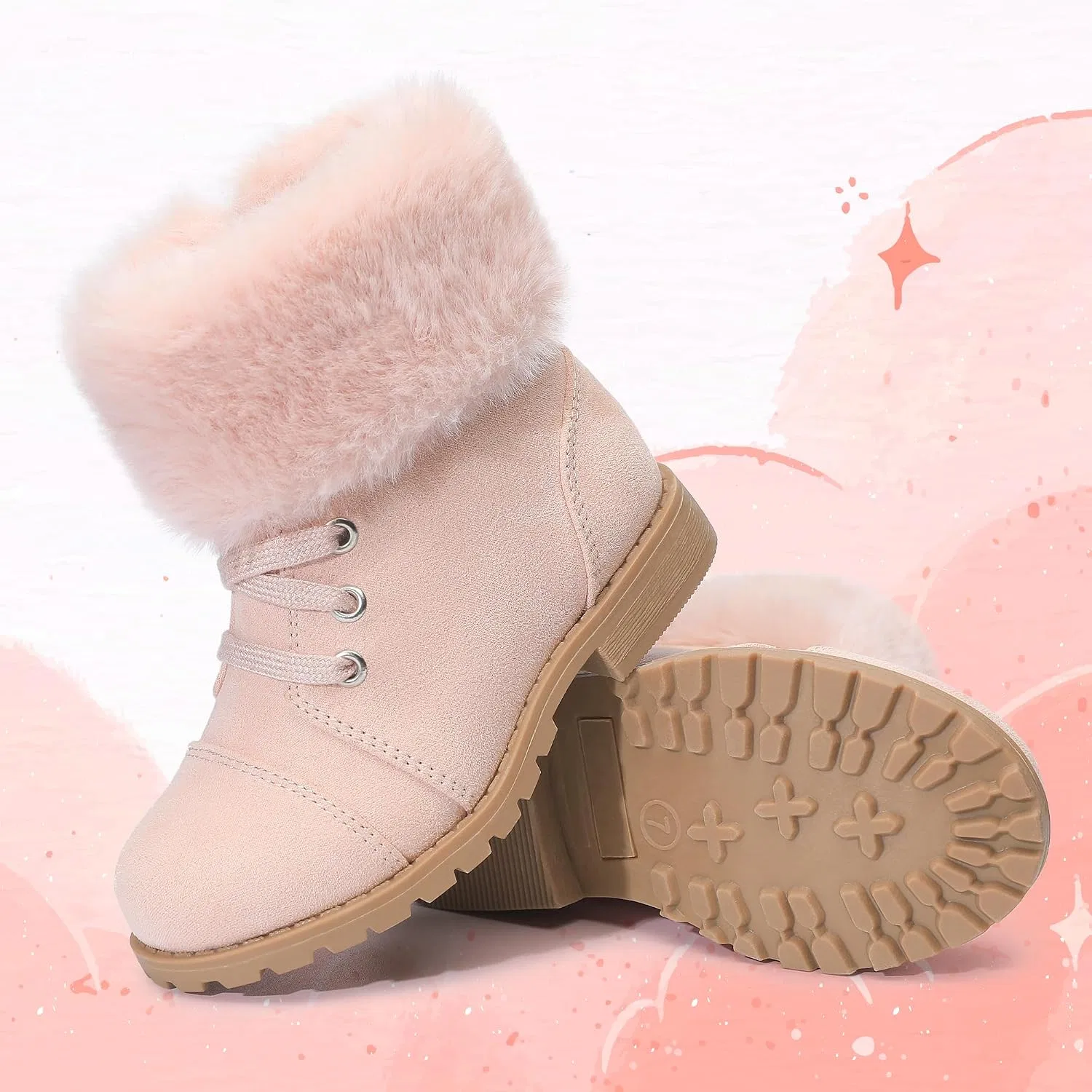 Детские ботинки для девочек с молнией shoeslocker, Pink — фото 3
