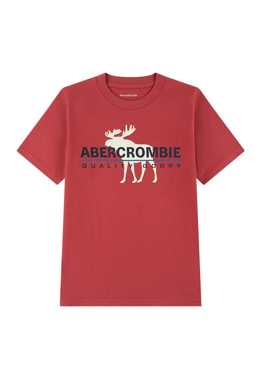 Футболка Abercrombie & Fitch красного цвета