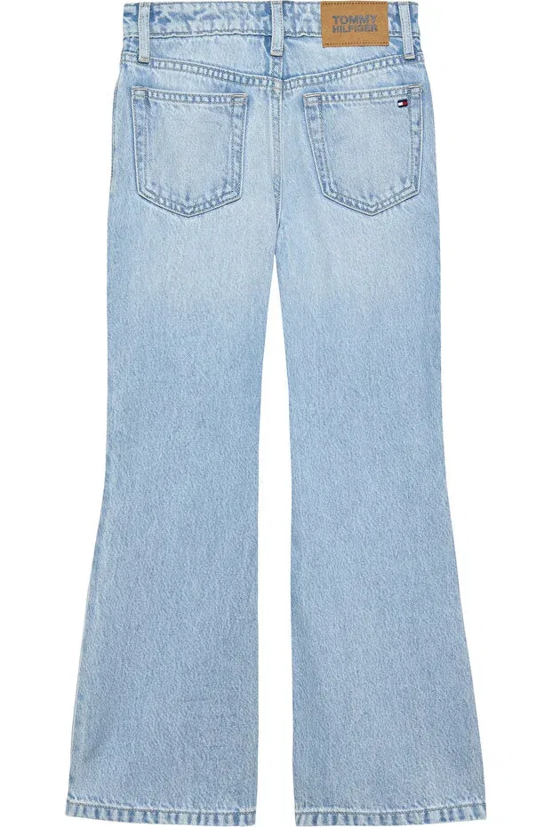 Детские джинсы для девочек клеш Tommy Hilfiger, Blue — фото 2
