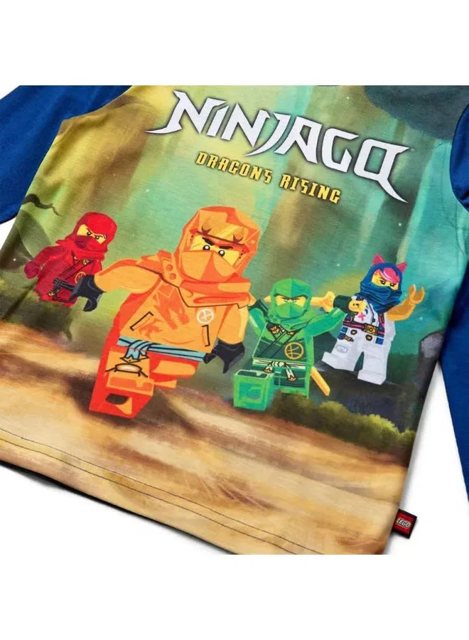 Лонгслив с принтом Ninjago Lego, темно-синий — фото 4