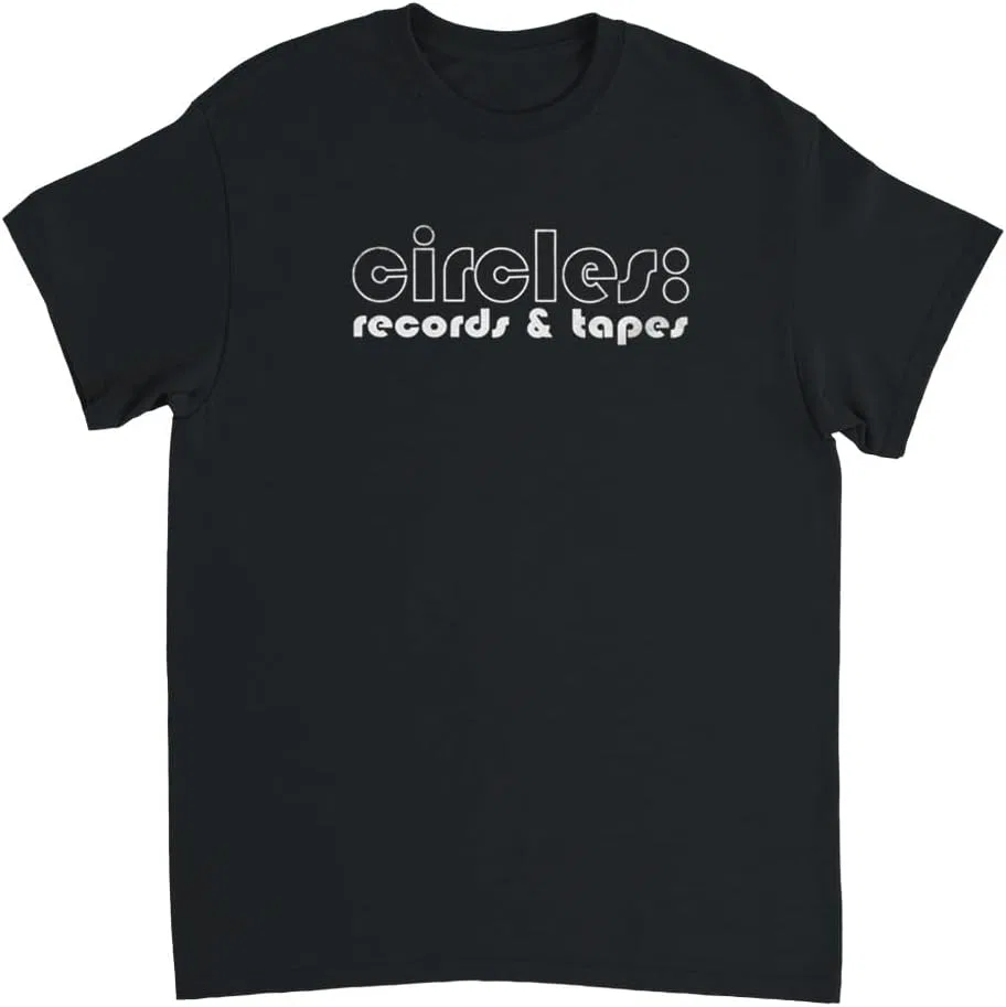 Футболка с ретро-лого Circles Records & Tapes, Black