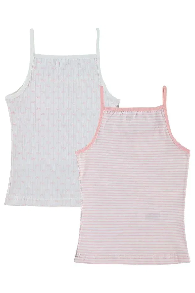Детская майка-безрукавка для девочек с принтом Ribbon with bow accessories Civil Girls, Standard — фото 2