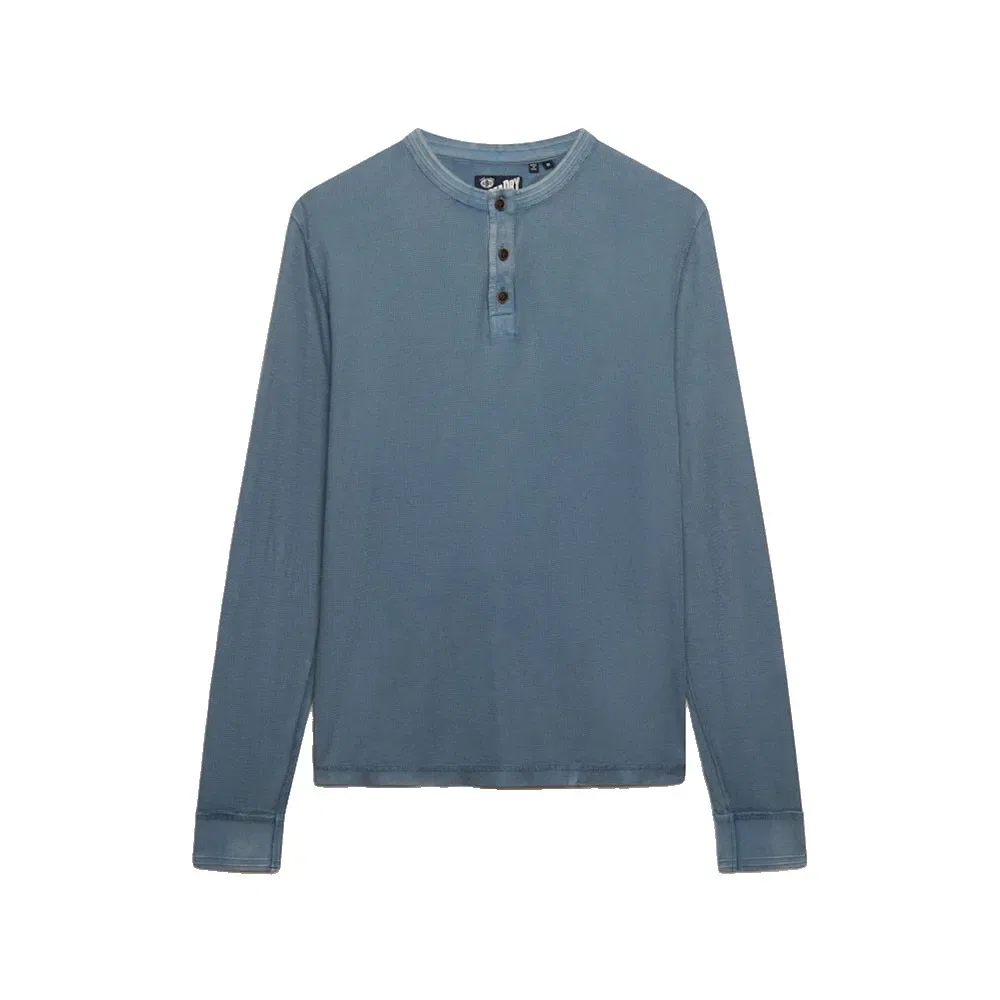 Футболка с длинным рукавом Lite Textured Grandad Superdry, синий