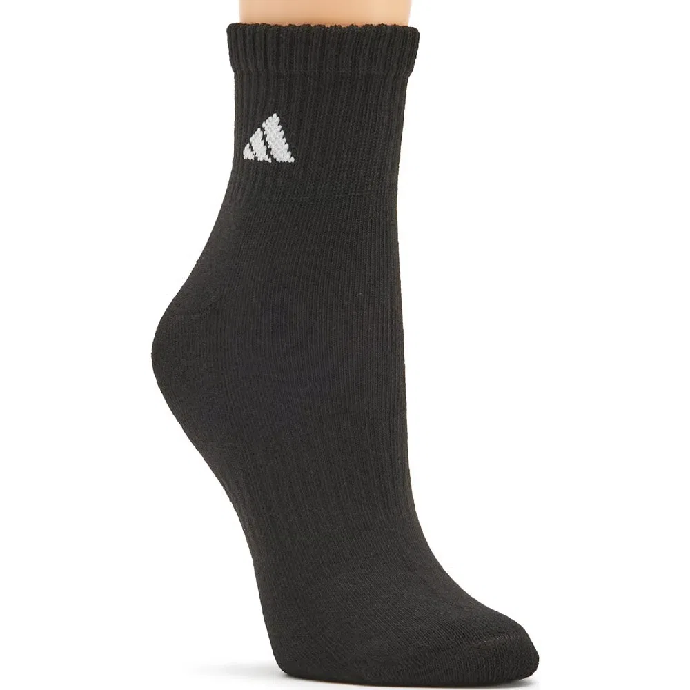 Мужские классические амортизирующие носки до щиколотки комплект из 6 пар Adidas, Black/White — фото 2
