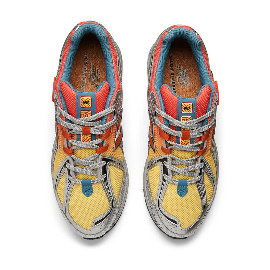 Кроссовки New Balance 1906R x Salehe Bembury 'Heat Be Hot - Lava', желтый/красный — фото 3