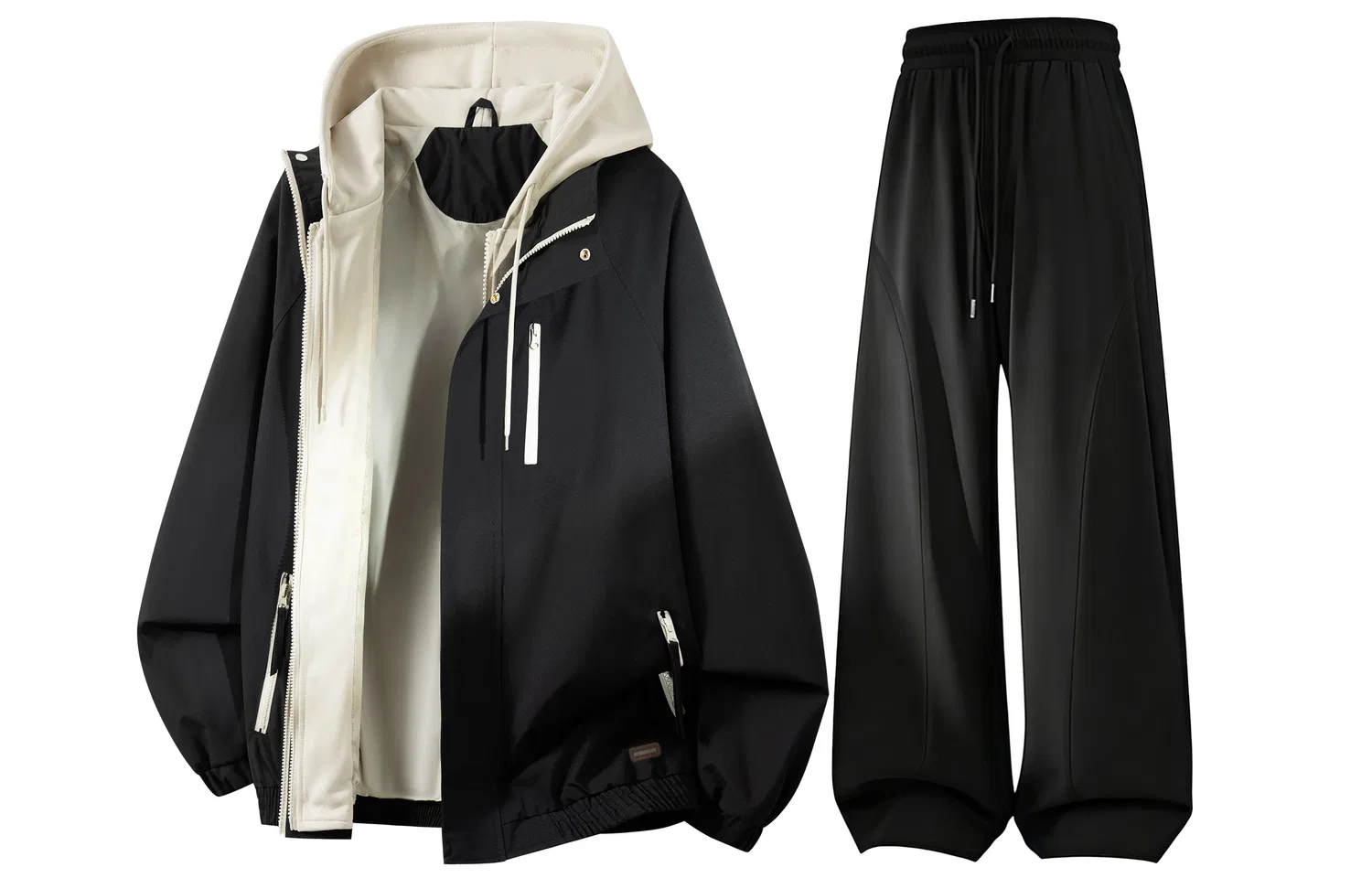 Детский комплект ветровка и брюки с капюшоном, средней плотности, Windbreaker Jacket & Pants Sets, WARRIOR — фото 4