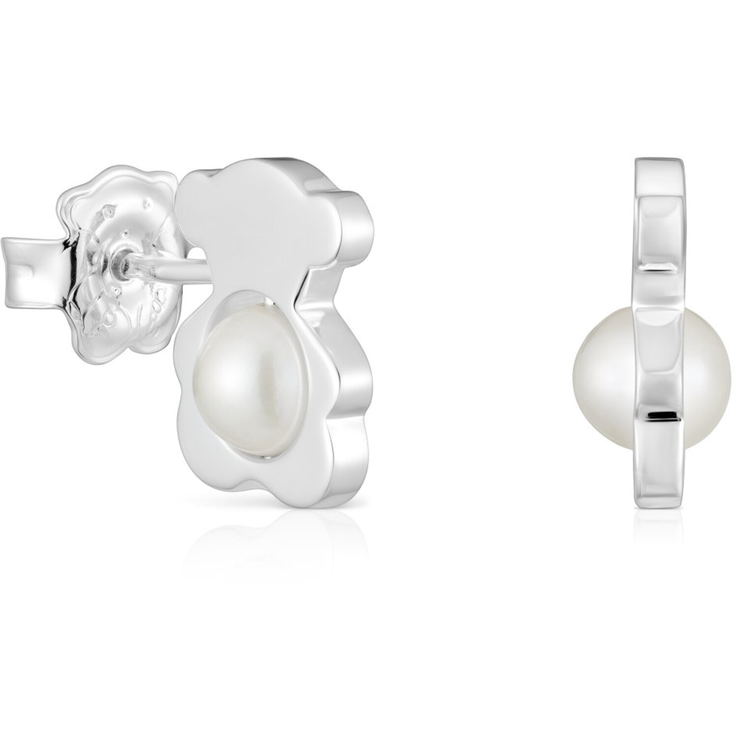 

Серьги Tous Small 12 mm Bear With Cultured Pearls I-Bear, серебро