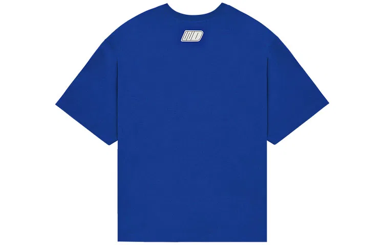Детская футболка с круглым вырезом, свободного кроя, Unisex Blue, WE11DONE — фото 3