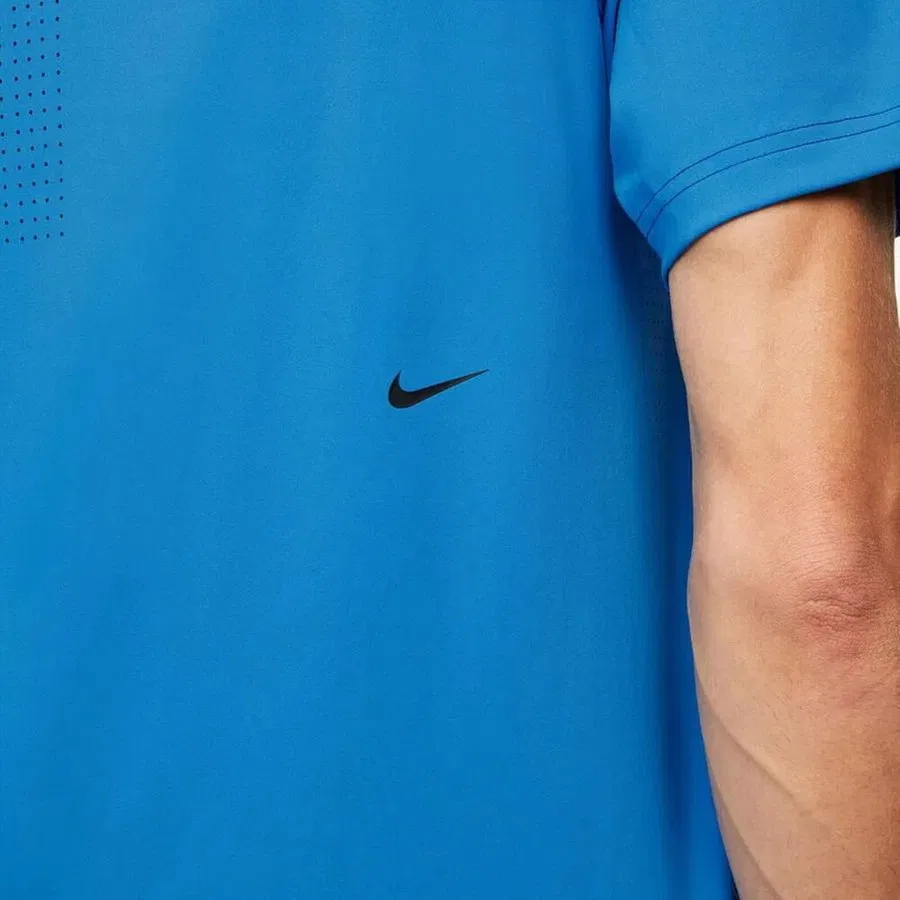 Футболка спортивная с коротким рукавом Dri-Fit Adv A.P.S. Nike, Синий — фото 2