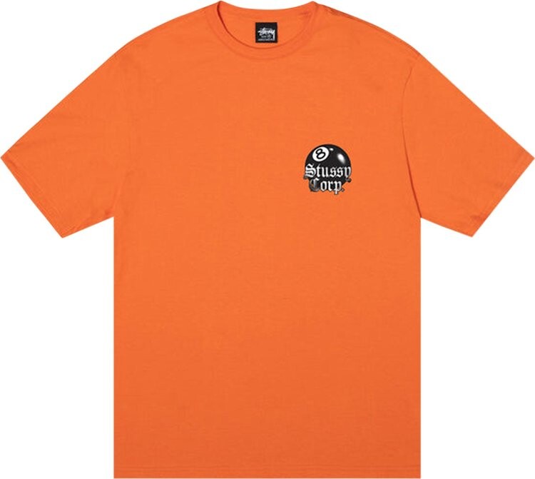 

Футболка Stussy 8 Ball Corp. Tee 'Coral', оранжевый