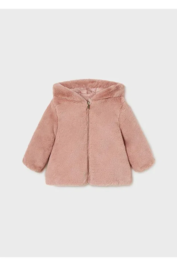 Детское пальто для девочек с капюшоном Double sided girl's coat_mnvs2480 Mayoral, Pink — фото 4