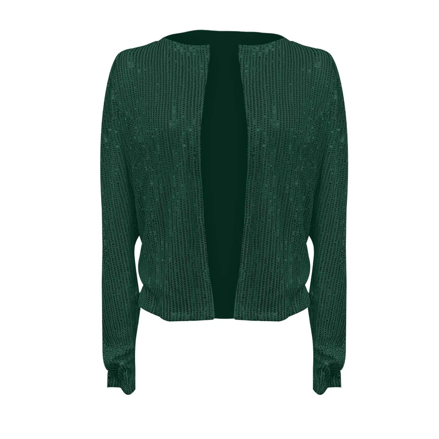 Женская куртка с пайетками, Verde