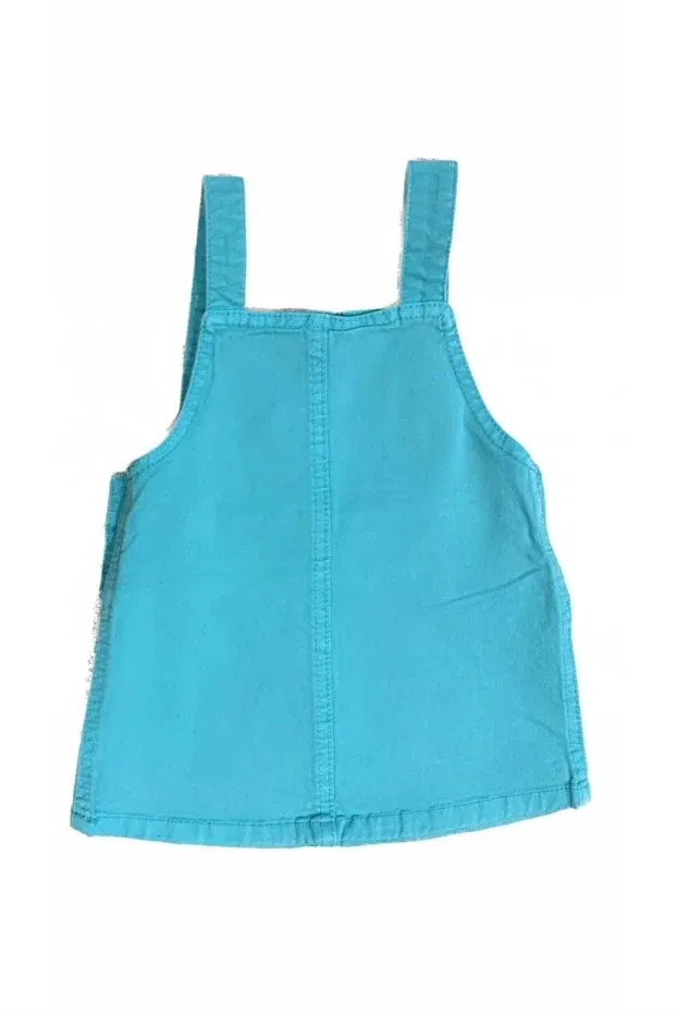 Детское платье для девочек на тонких бретелях Minny Max, Turquoise — фото 4