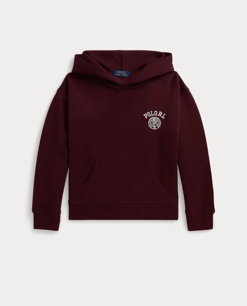 Детская худи для девочек с логотипом Polo Ralph Lauren, Burdeos — фото 4