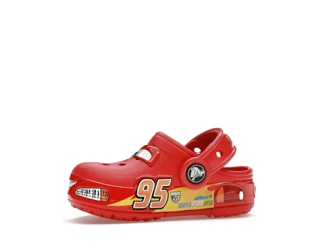 Детские сабо-клоги Lightning McQueen Crocs, Red — фото 3
