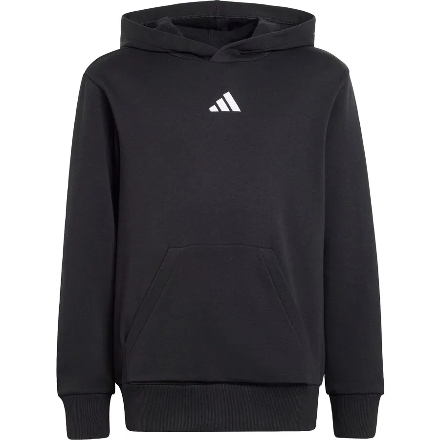 Детский худи с длинным рукавом Essentials Hoodie Kids adidas, Черно-белый — фото 4