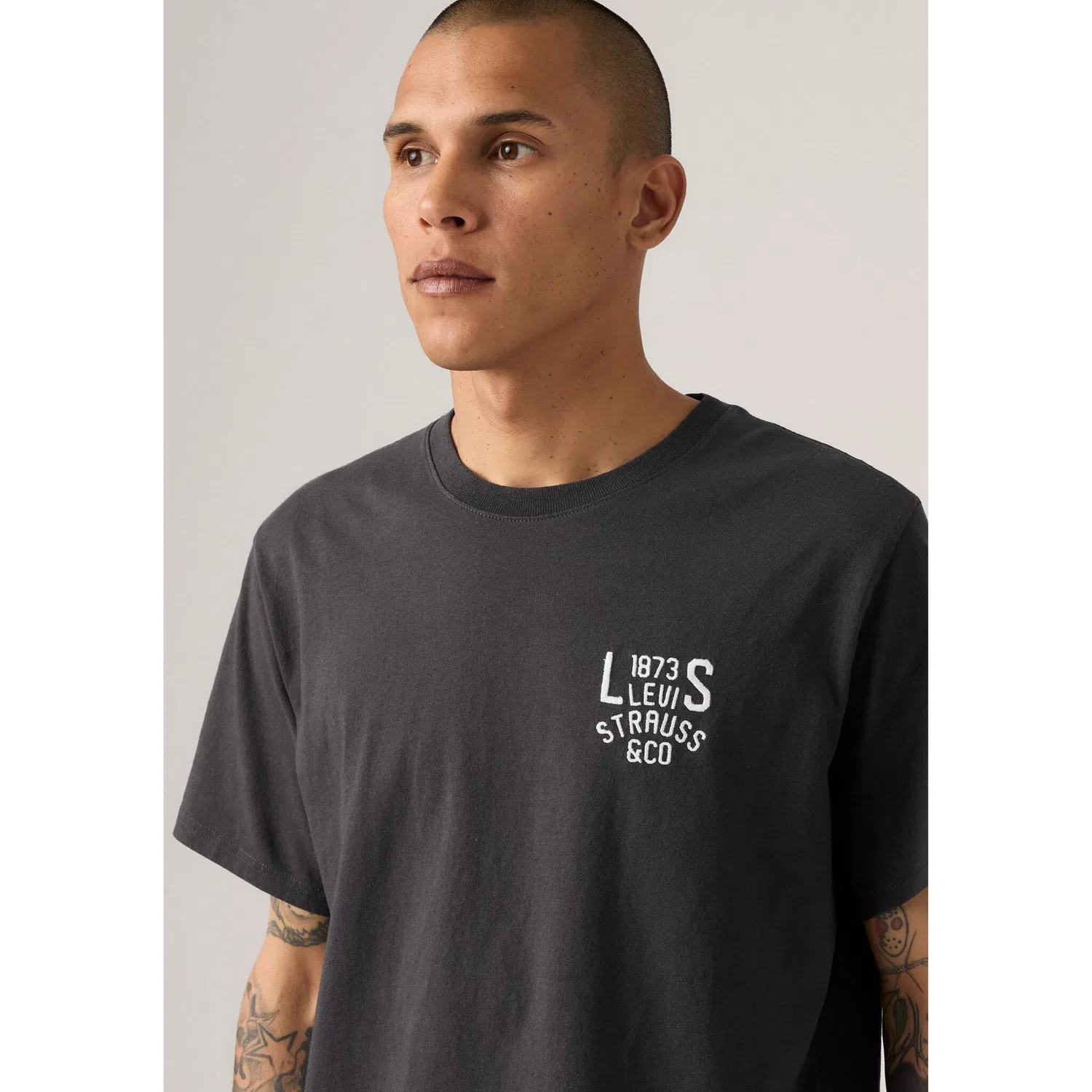 Мужская футболка с круглым вырезом свободного кроя Levi's, SS RELAXED FIT TEE P — фото 4