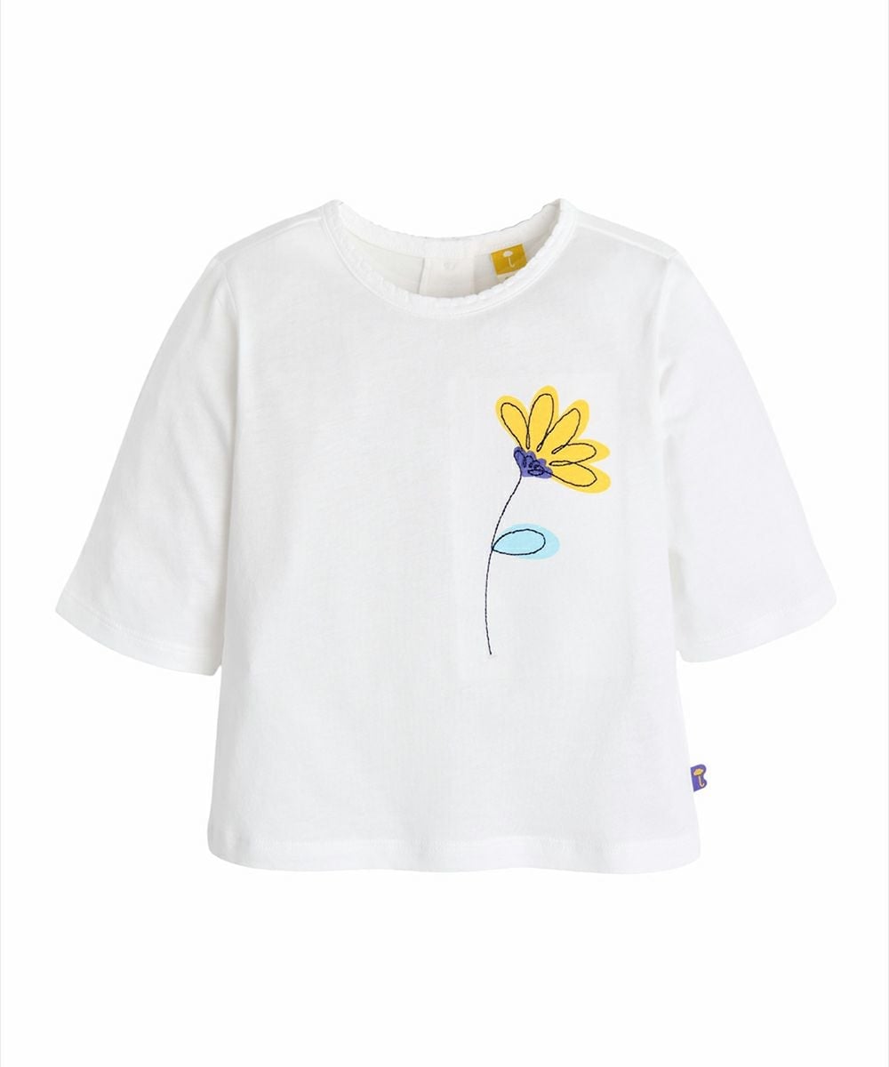 Футболка Floria с рукавом 3/4 Moimoln, Ivory