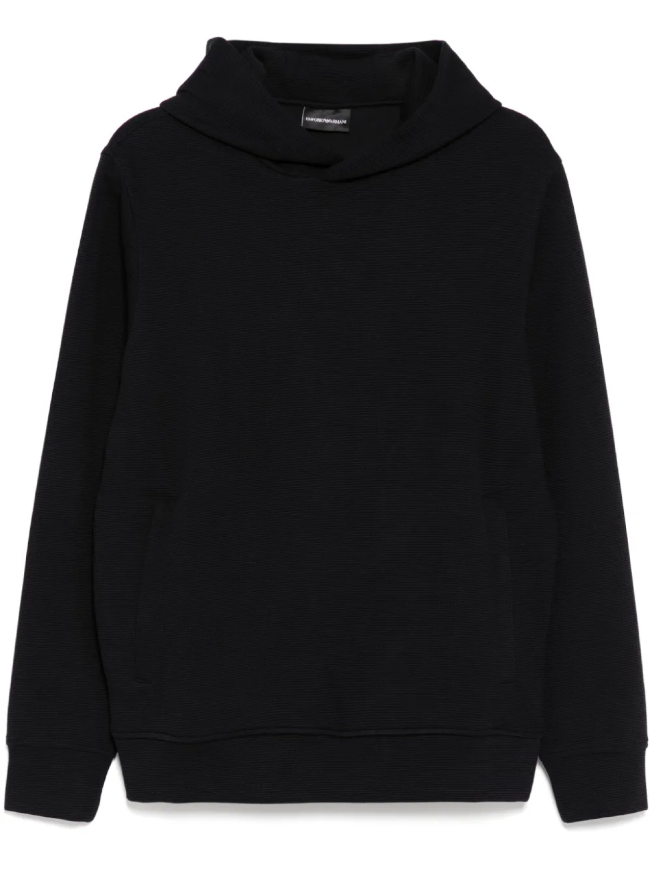

Emporio Armani фактурное худи, черный