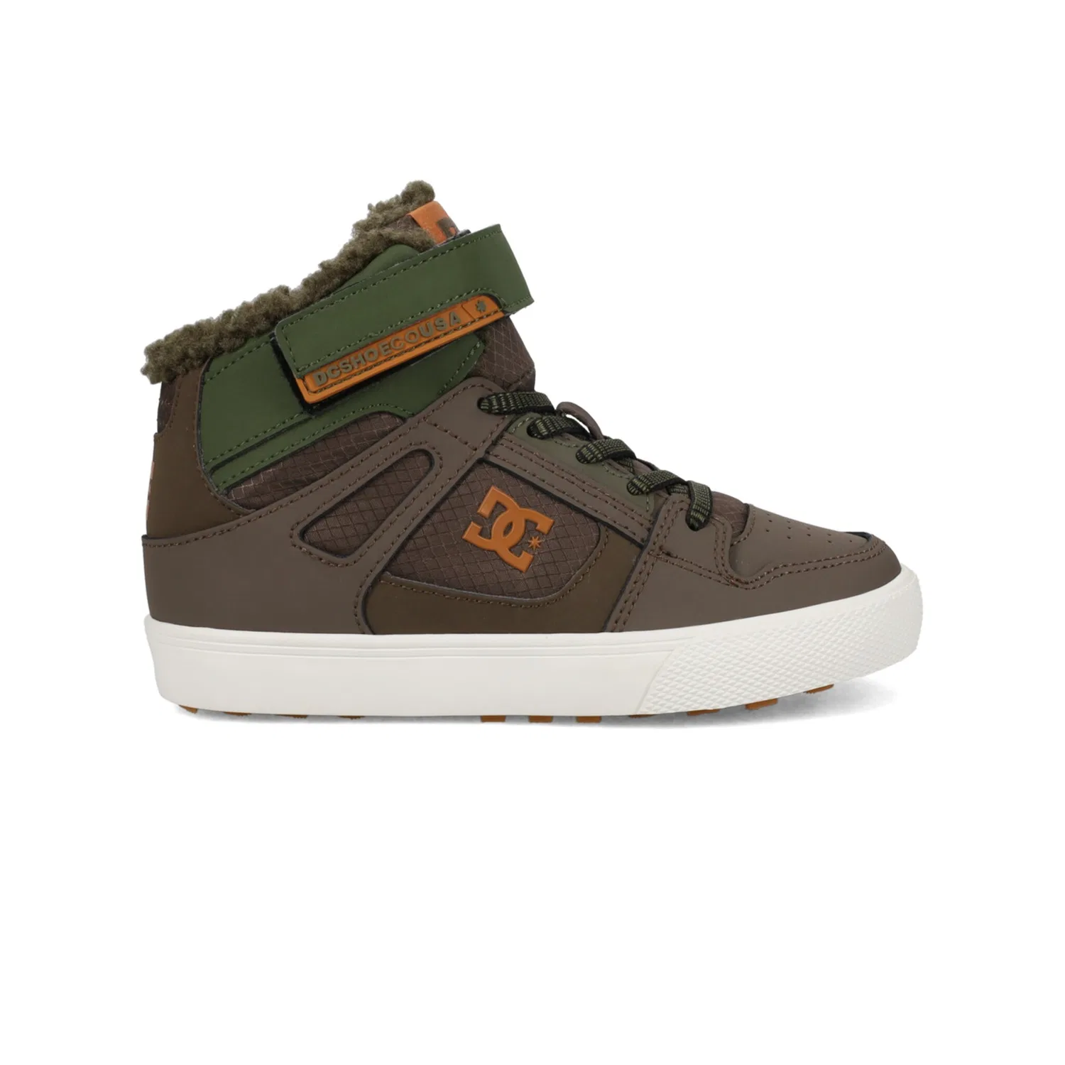 Детские зимние ботинки высокие DC Shoes, Olive/Offwhite — фото 2