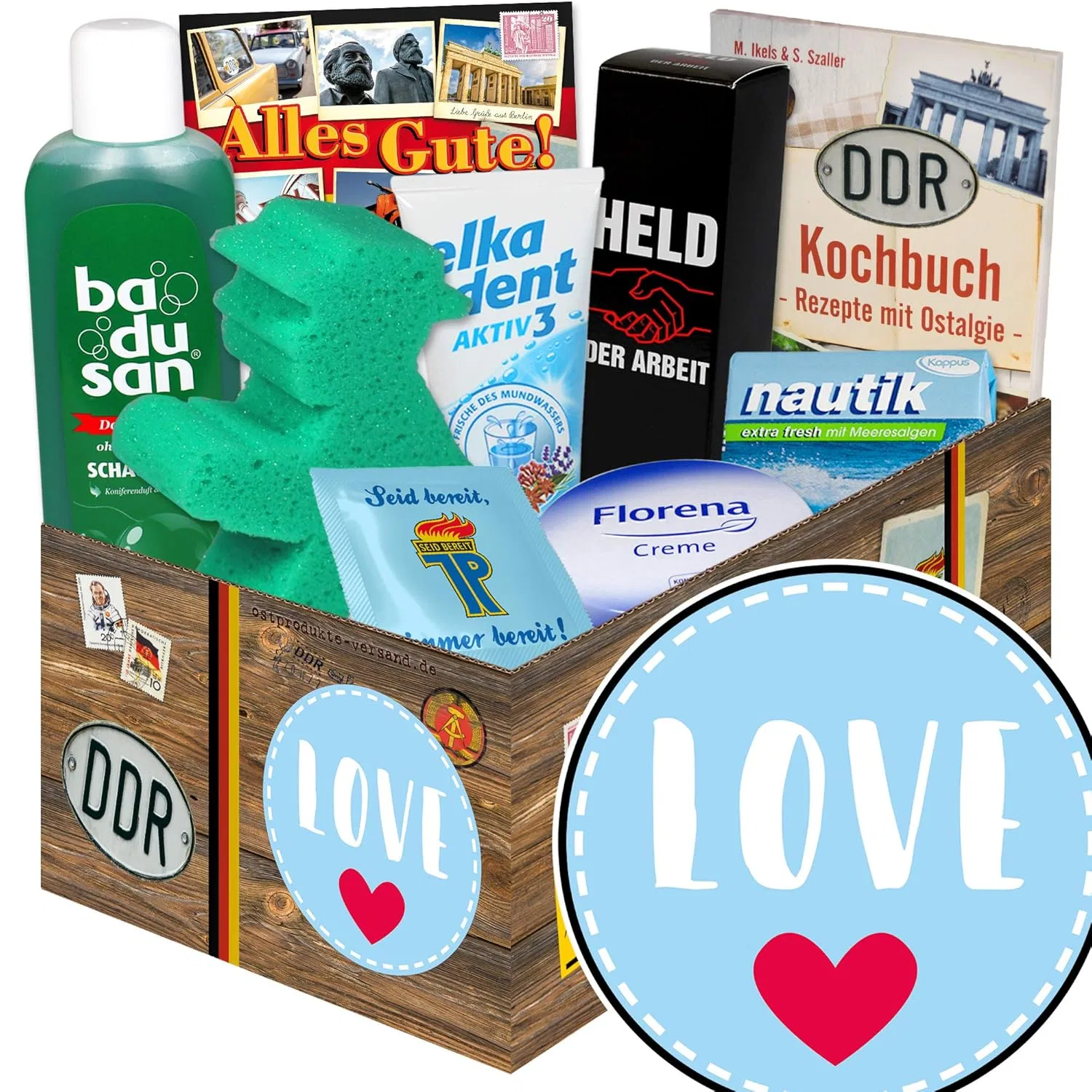 Набор для ухода за телом, Ostprodukte-Versand, Love/DDR Care Box, 1 шт