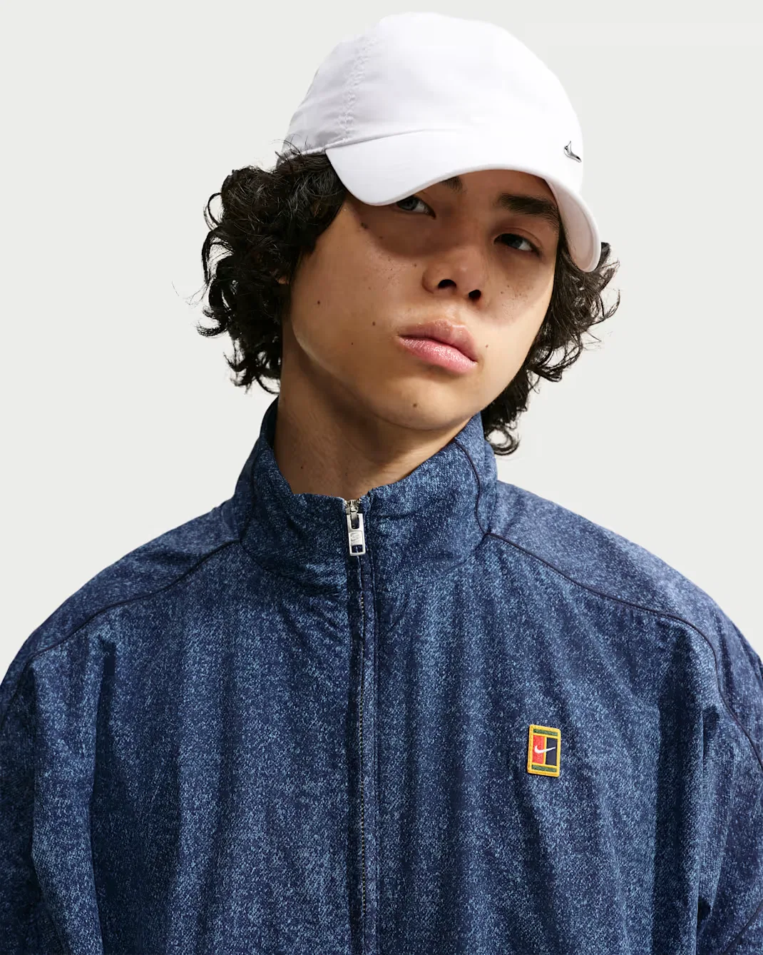 Мужская куртка свободного кроя на молнии Nike Club Rules, Work Blue/Obsidian/Obsidian — фото 3