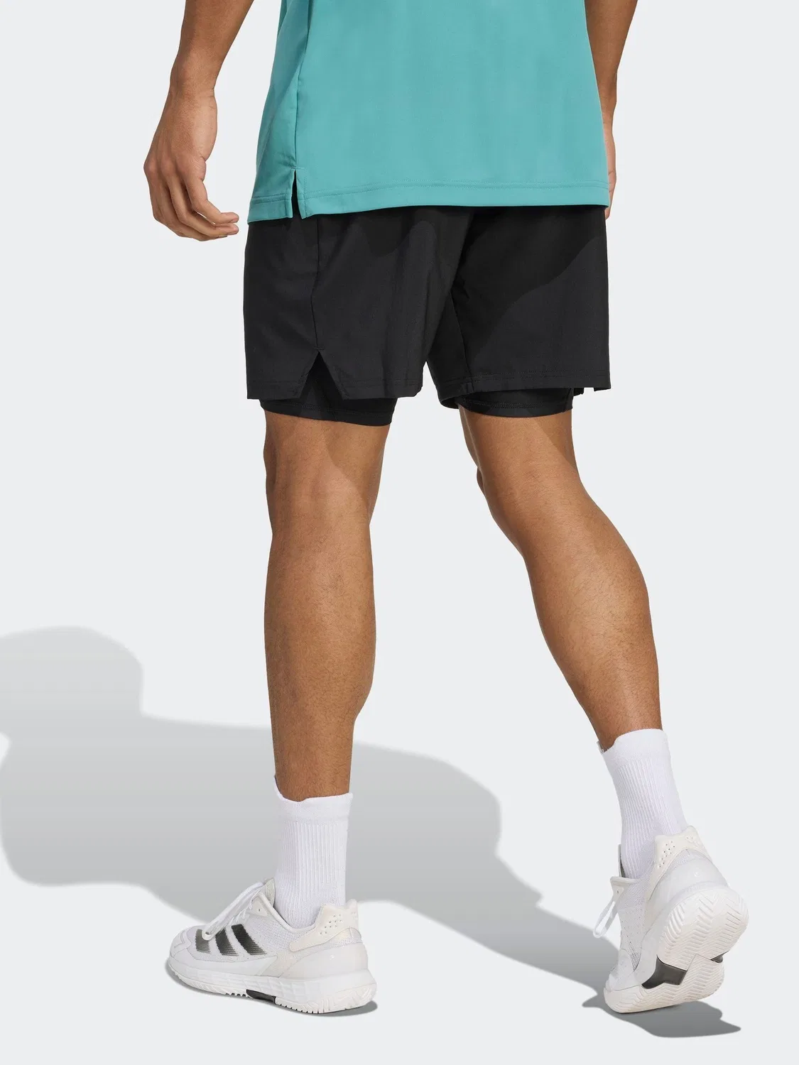 Шорты теннисные Club Climacool 2-in-1 adidas, черный — фото 2