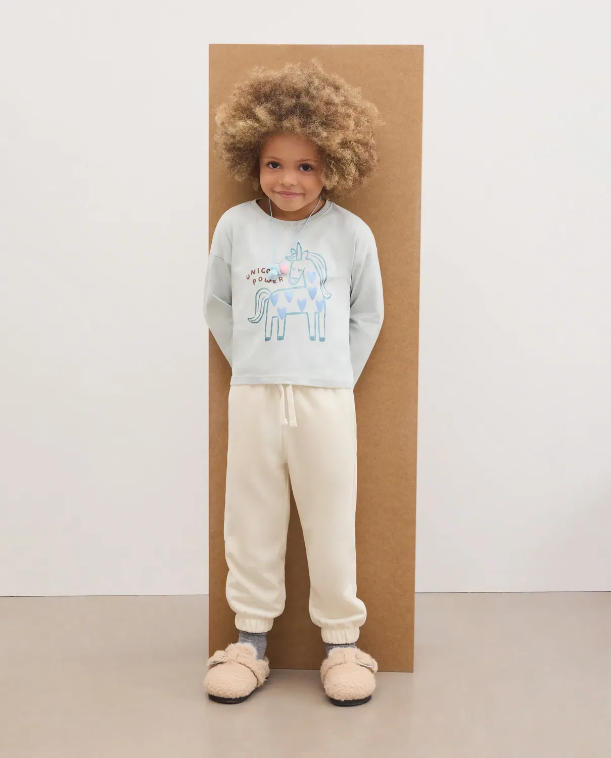 Детские спортивные штаны для девочек из футера Kids El Corte Inglés, Crudo