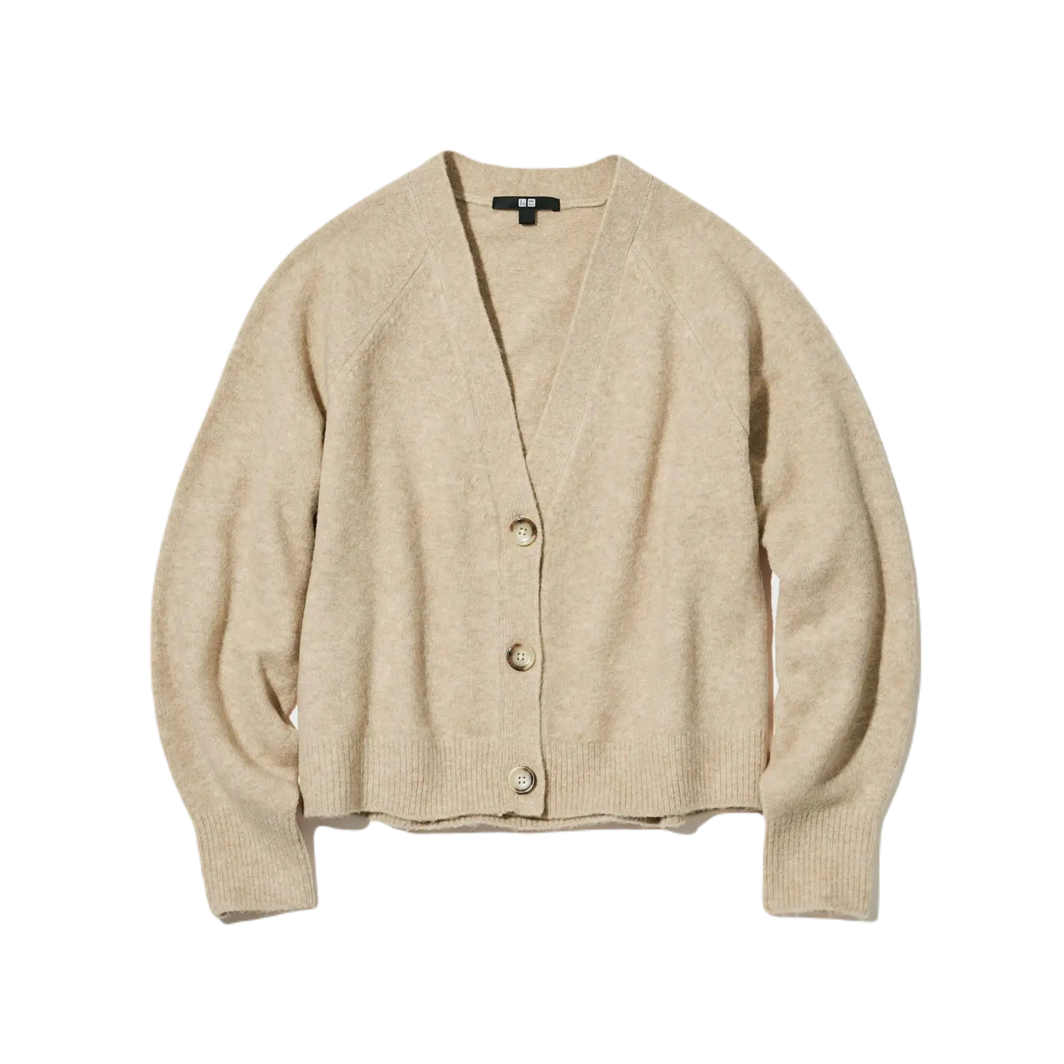 

Кардиган Uniqlo Souffle Yarn Short, бежевый