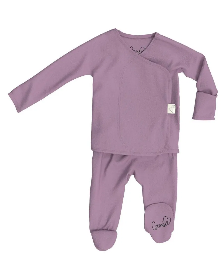 Боди-комбинезон без застежек с запахом, модель Skin to Skin Girl or Boy Bonsie Baby, Fig
