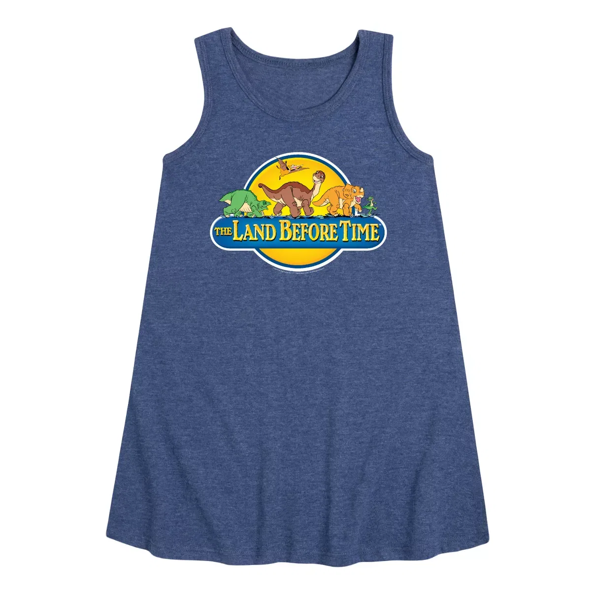 Детское платье-трапеция без рукавов Land Before Time The Land Before Time, Heather Navy