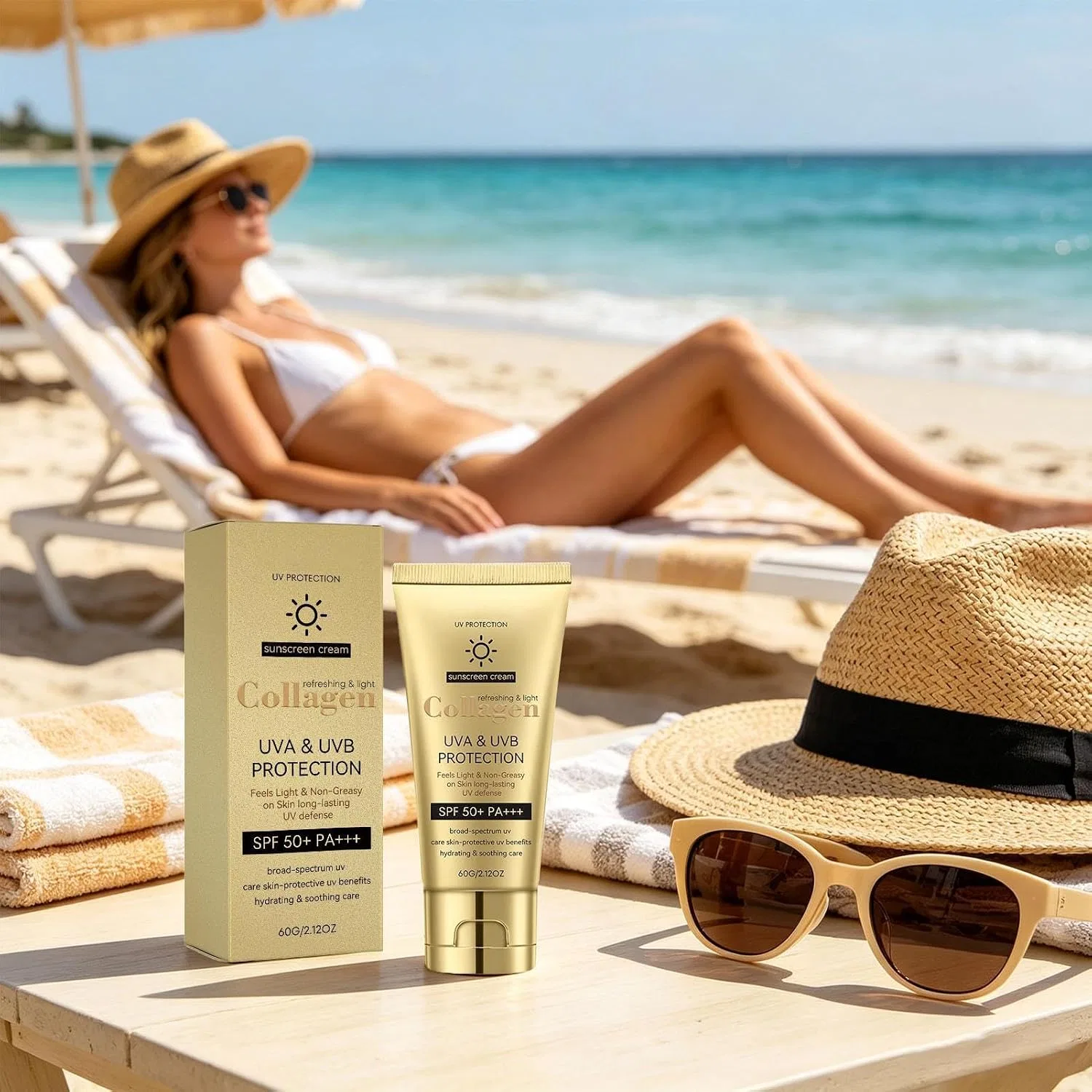 Солнцезащитный крем для лица SPF 50+ PA+++, 80 мл, мультиколор Generisch — фото 4