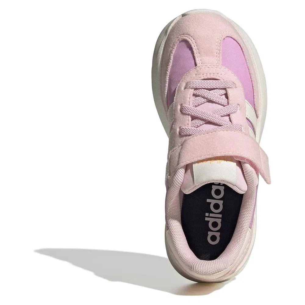 Детские кроссовки для девочек с принтом Run 70S 2.0 Adidas, Pink — фото 3