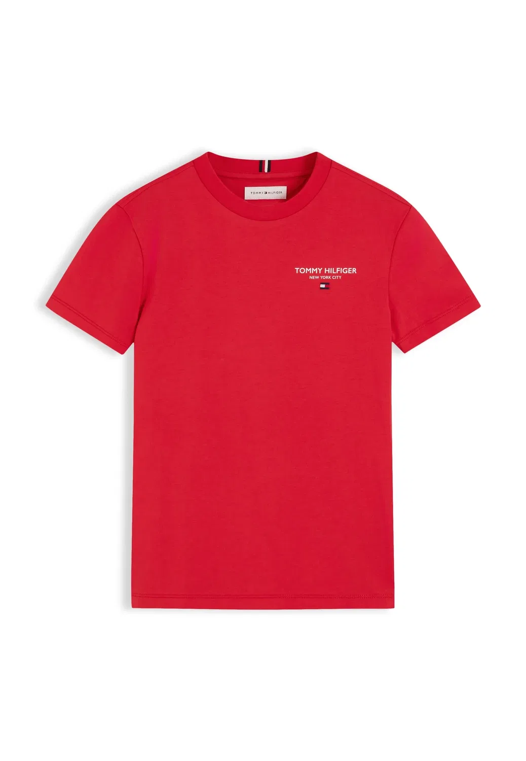 Базовая футболка с логотипом, унисекс - базовая футболка Tommy Hilfiger, Red Glare — фото 4