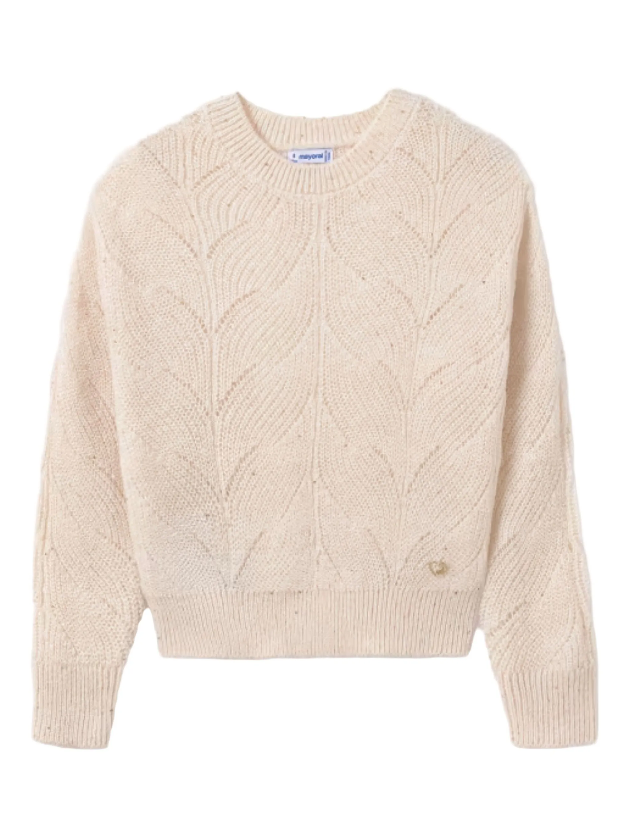 

Свитер с пайетками Mayoral, бежевый
