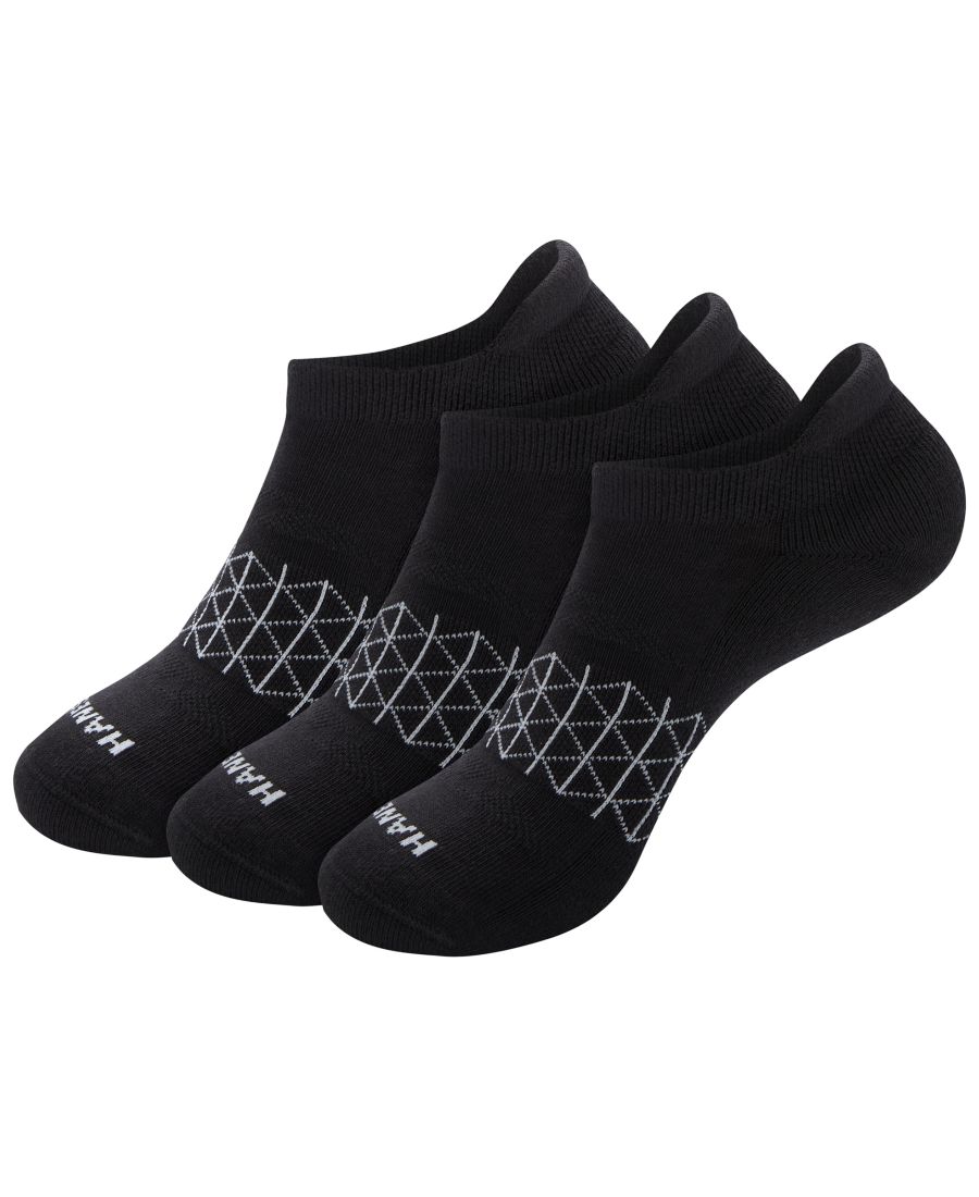 

Мужские носки Ultimate Heel Shield, комплект из 3 штук Hanes, Black