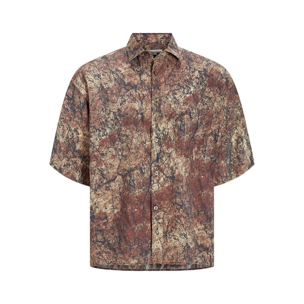 

Рубашка с коротким рукавом Jack & Jones Lava Boxy STYD24, коричневый