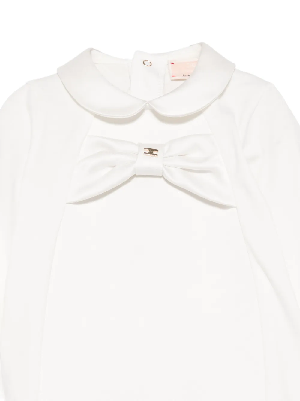 Детская одежда с бантом Elisabetta Franchi La Mia Bambina, белый — фото 3